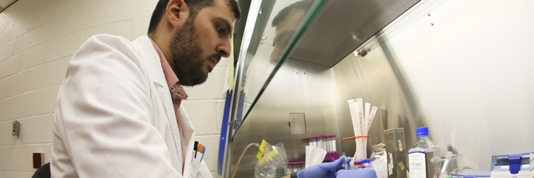 Nazar Hussein, a Ph.D. candidate in the College of Graduate Studies