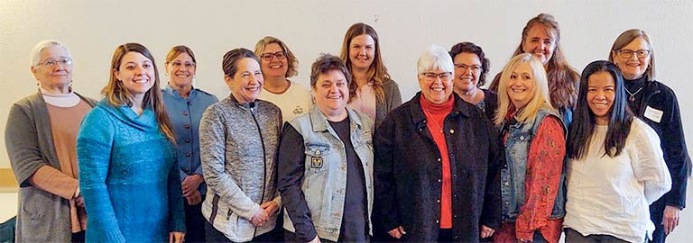 A group of women at a retreat.