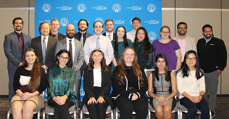 group photo of Rho Chi inductees
